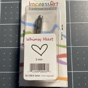 ImpressArt Metal Stamp - Whimsy Heart Design